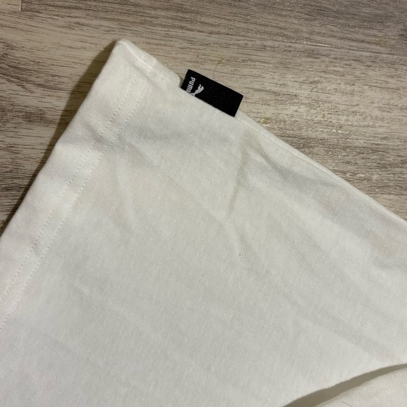 Puma Long Sleeve Classics Play Paris White Shirt Recycled Cotton Small NWT - Picture 2 of 5